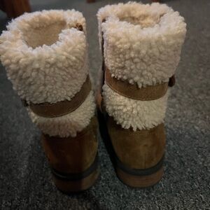 UGG Tan and Cream Shearling Boots